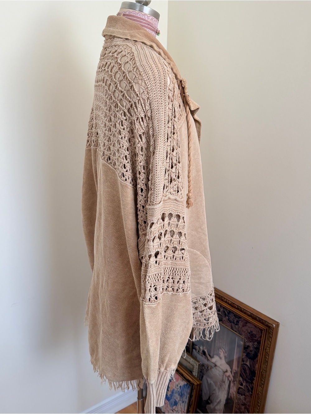 NWT Free People Dune Bug Cardi in Tan size L - Picture 6 of 14